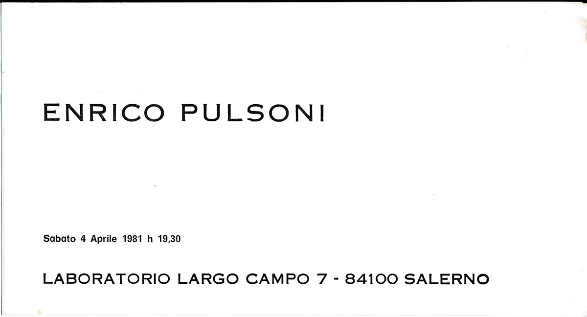 1981 Salerno Largo campo
