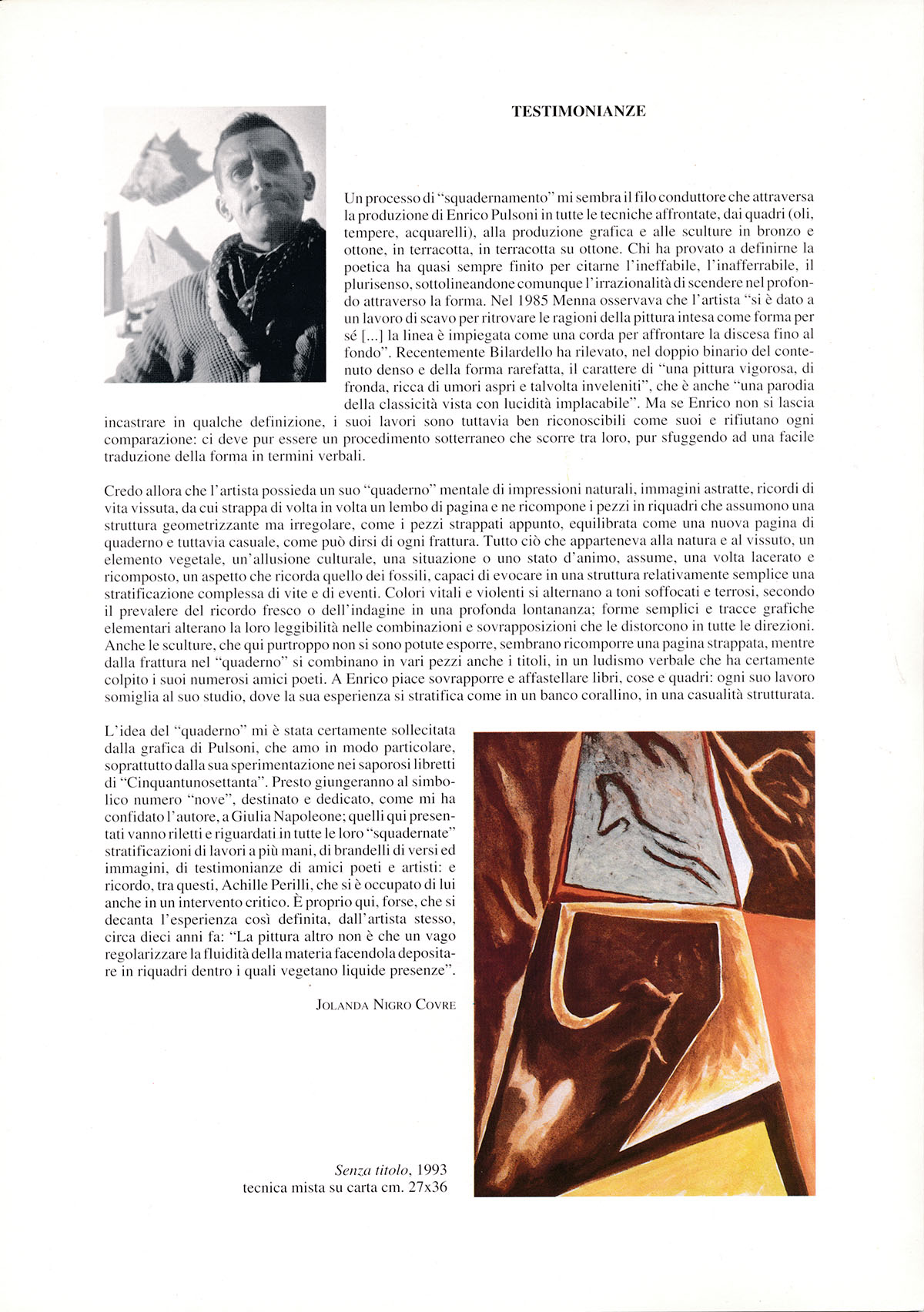 1997 Pescara Università degli studi testo di J.Nigro Covre